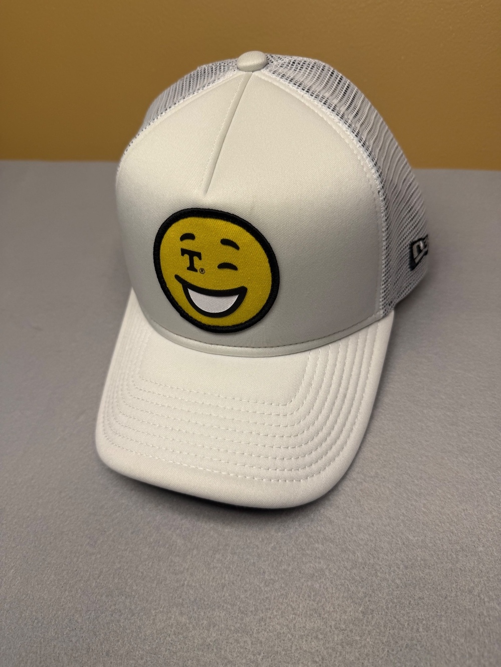 New Era 9FORTY White Mesh Trucker Hat One Size